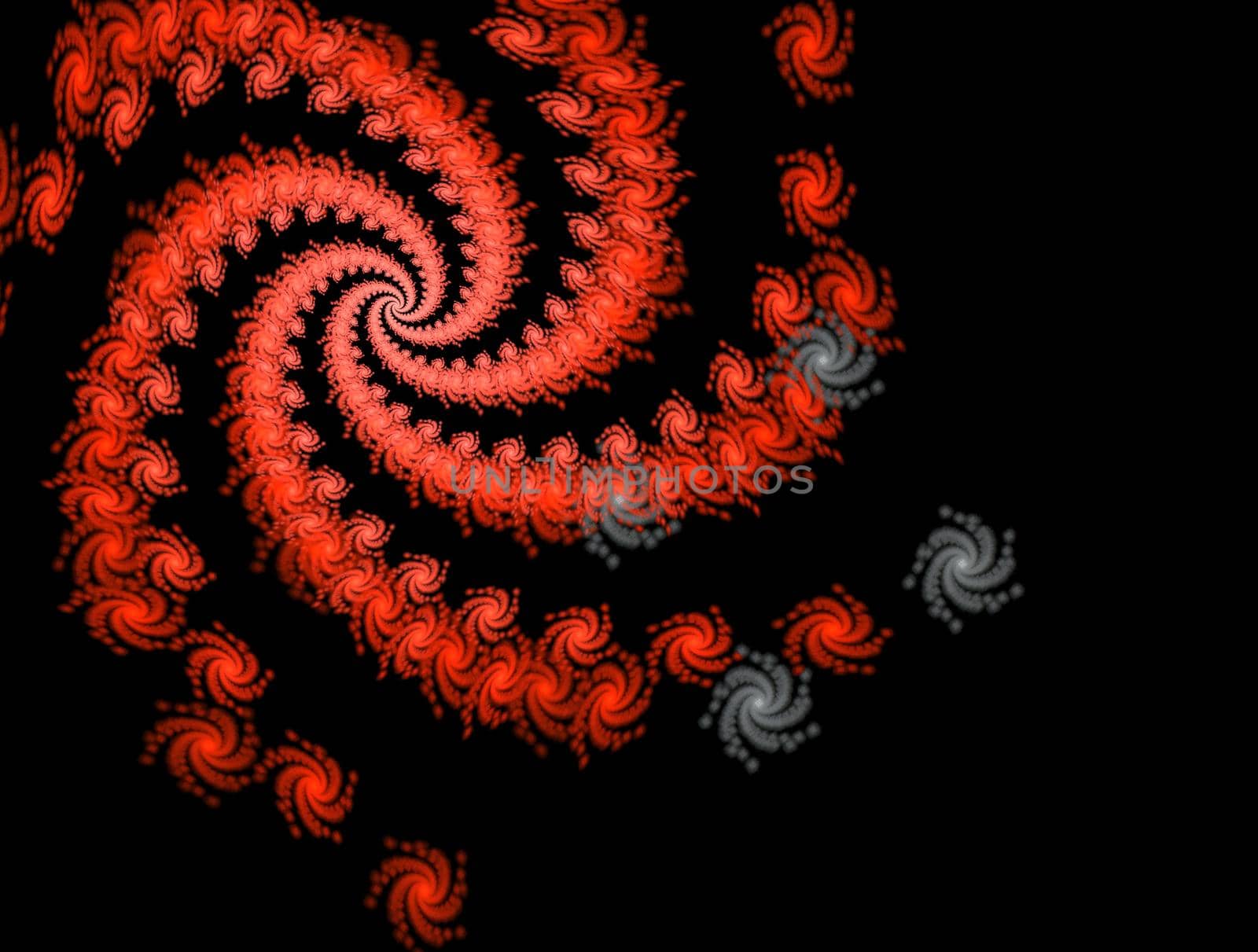 Imaginatory lush fractal texture image abstract background