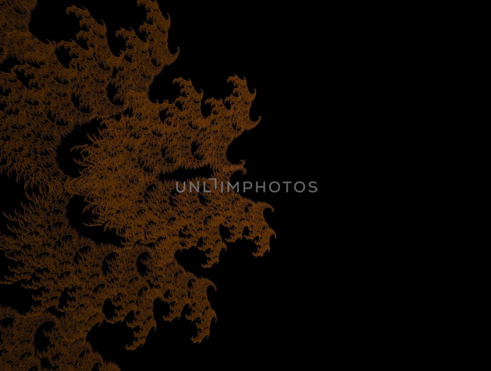 Imaginatory lush fractal texture image abstract background
