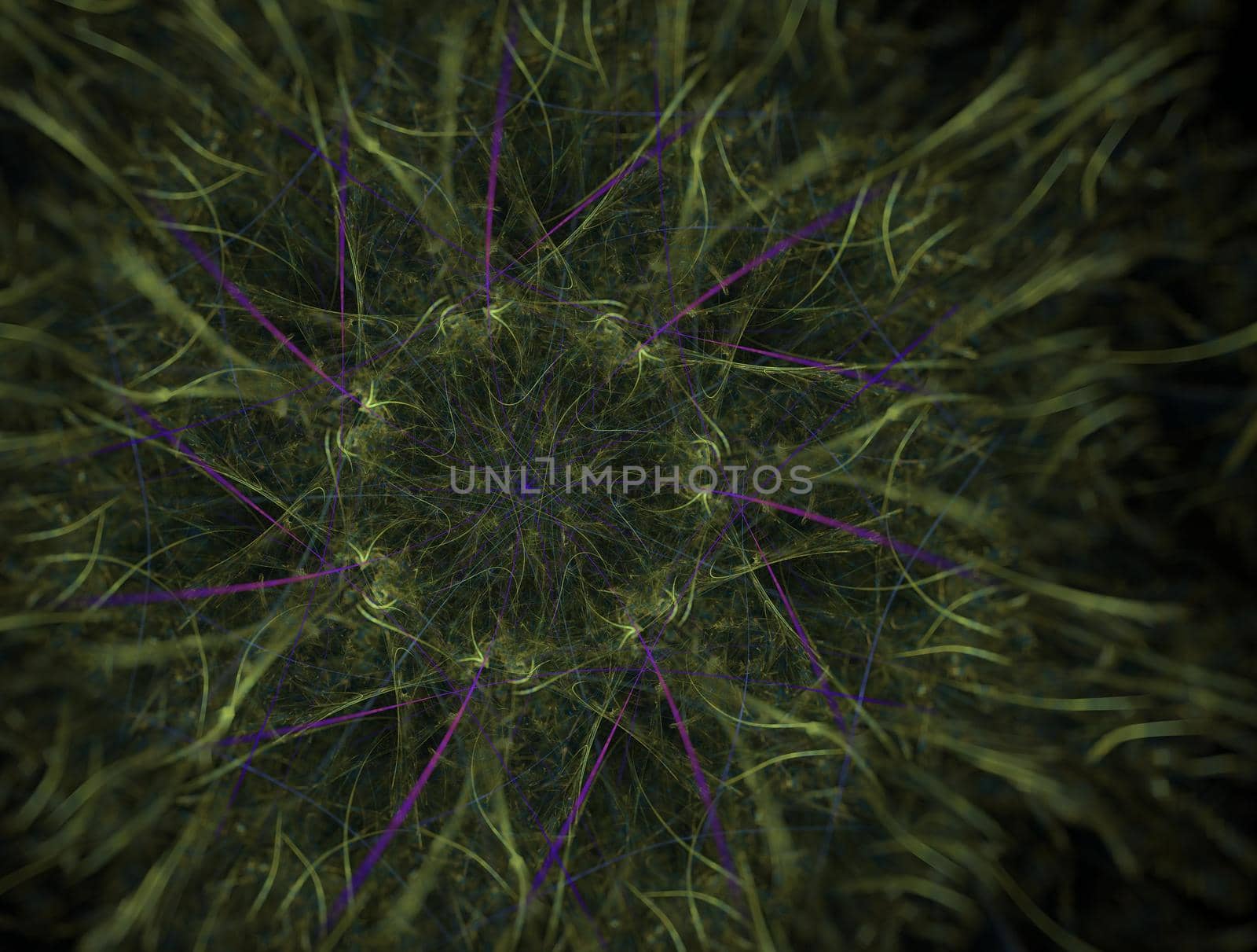 Imaginatory lush fractal texture image abstract background