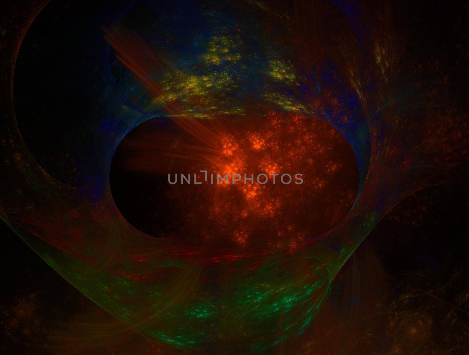 Imaginatory lush fractal texture image abstract background