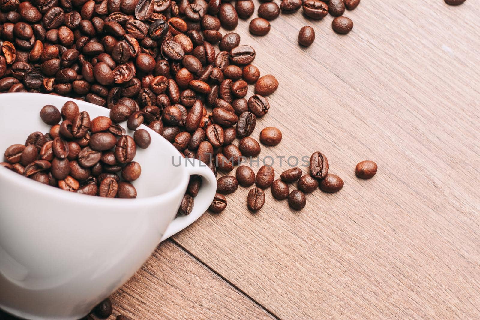 coffee beans brown mocha beans close-up food. High quality photo