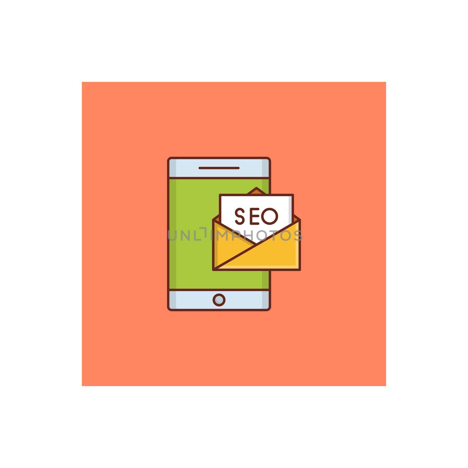 SEO Vector illustration on a transparent background. Premium quality symbols. Vector Line Flat color icon for concept and graphic design.