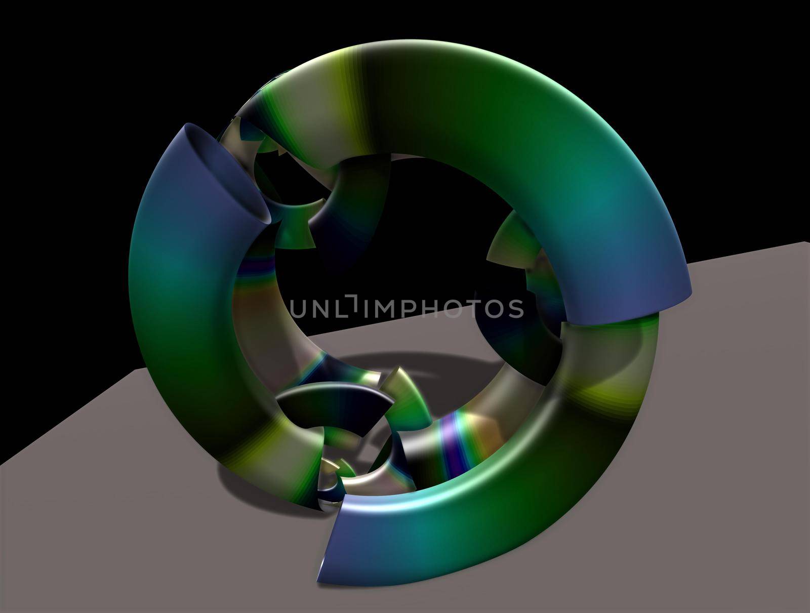 Imaginatory lush fractal texture image abstract background
