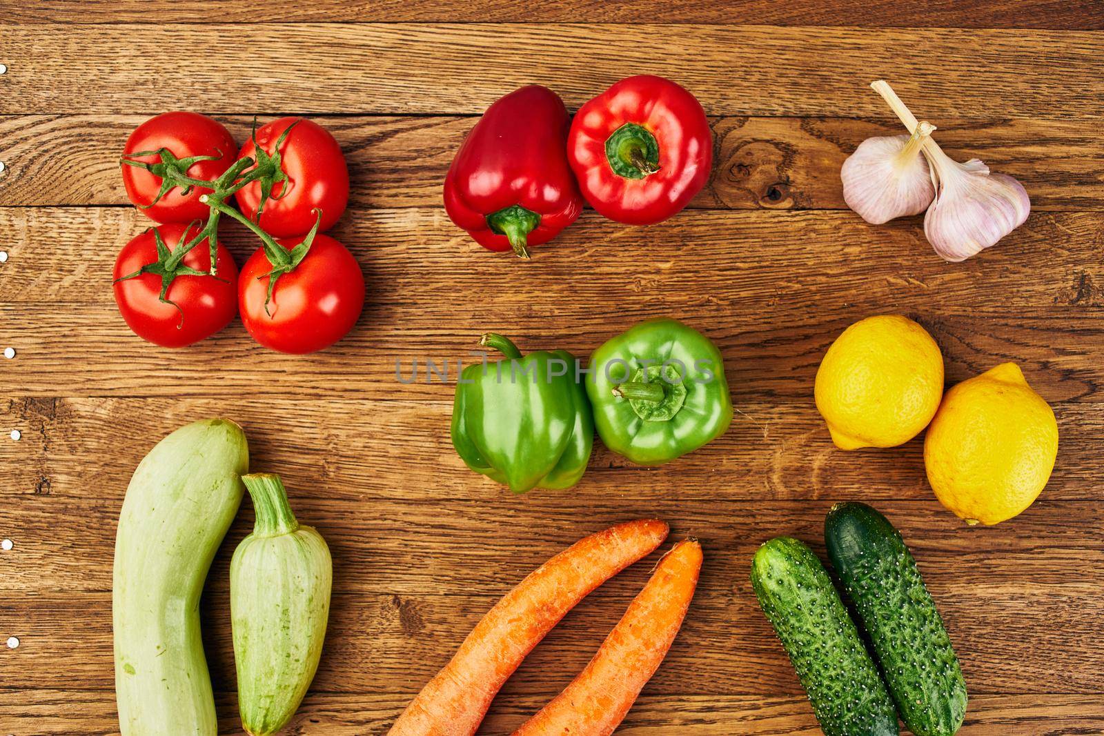 vegetables natural product summer season agriculture view from above. High quality photo