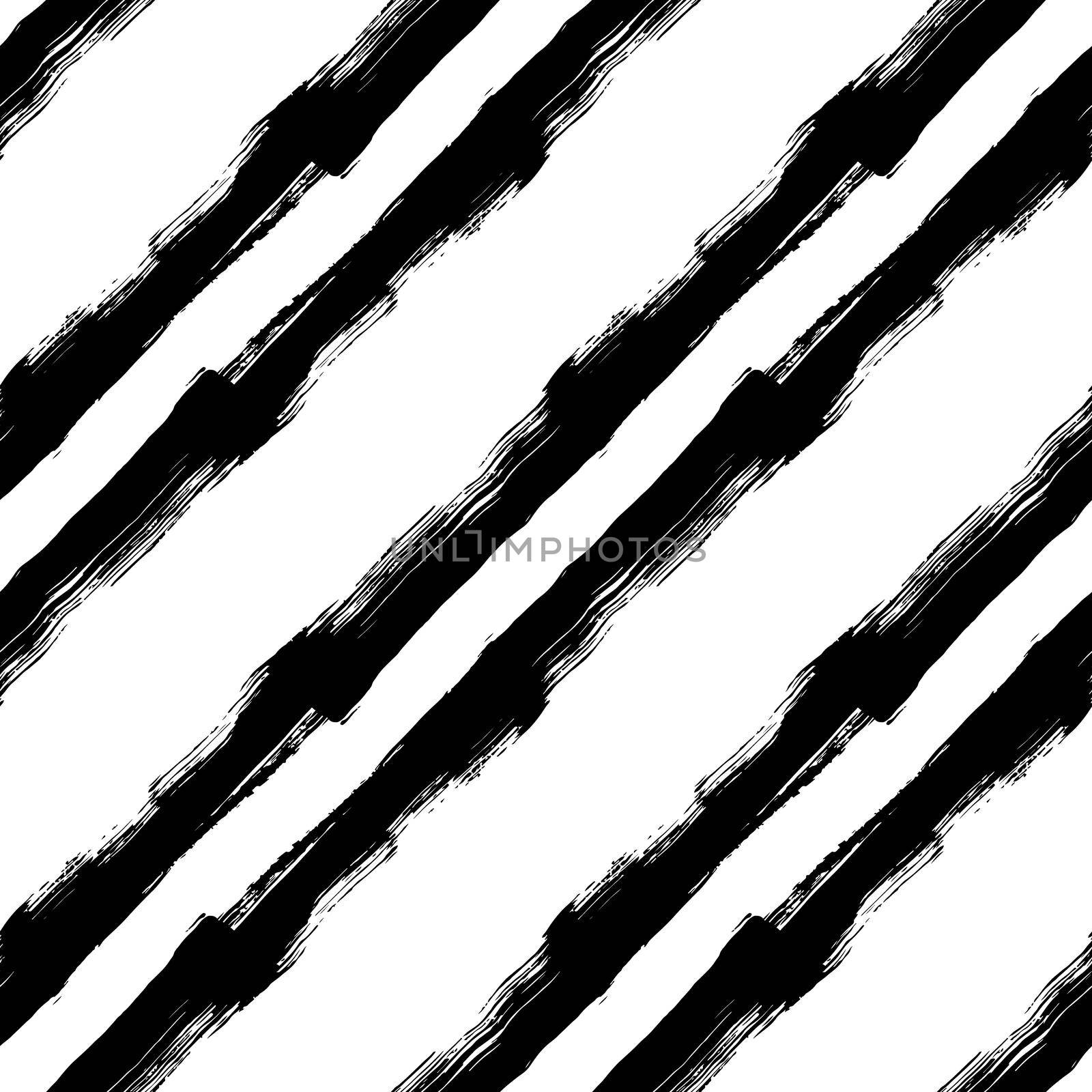 Brush Seamless Pattern Grange Minimalist Geometric Design in Black Color. Modern Grung Collage Background for kids fabric and textile.