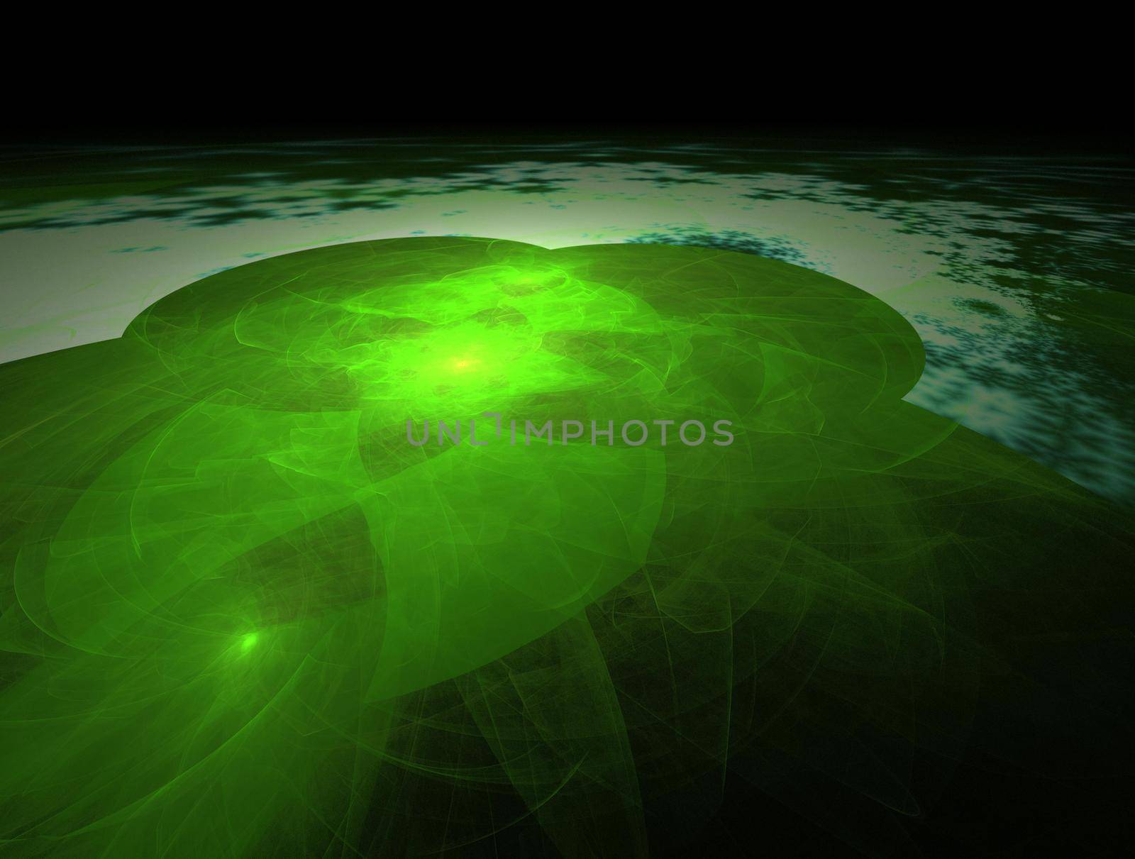 Imaginatory lush fractal texture image abstract background