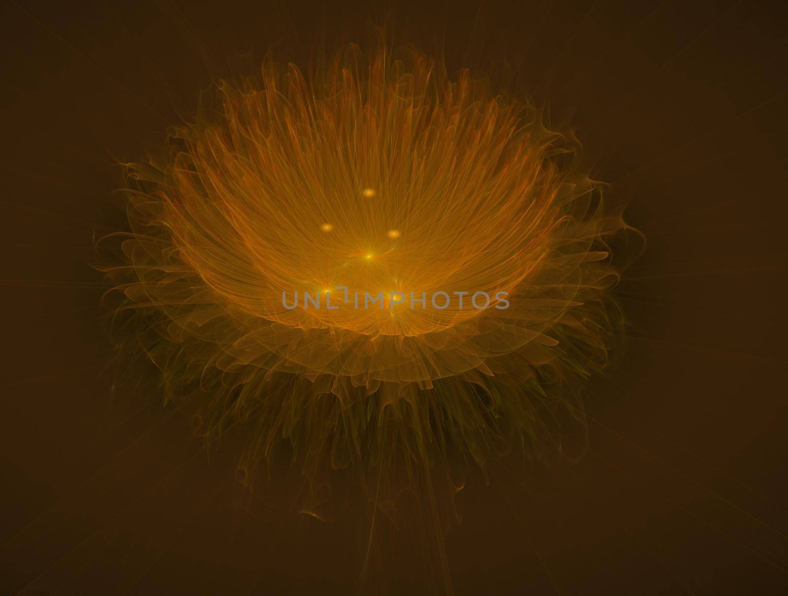 Imaginatory lush fractal texture image abstract background