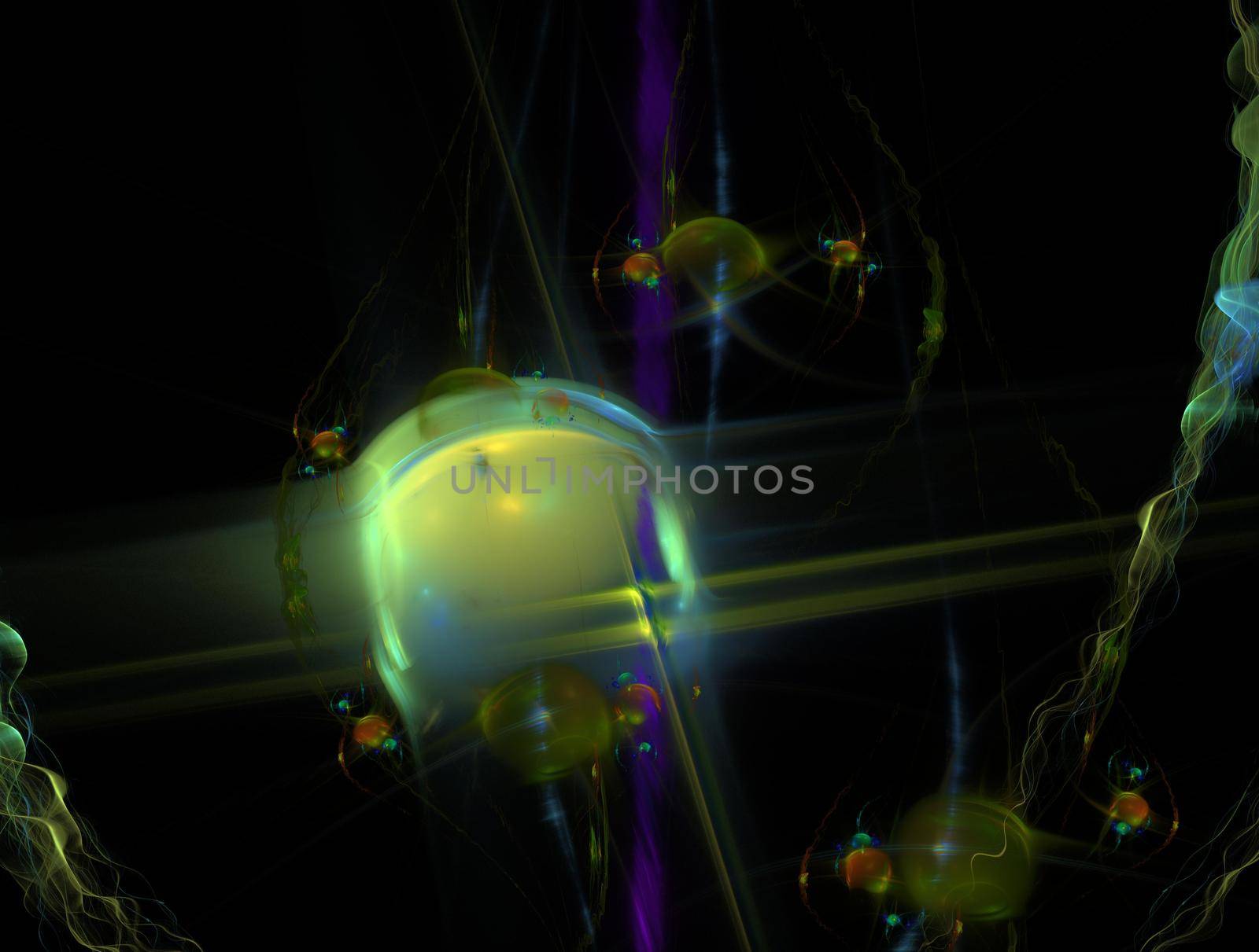 Imaginatory lush fractal texture image abstract background