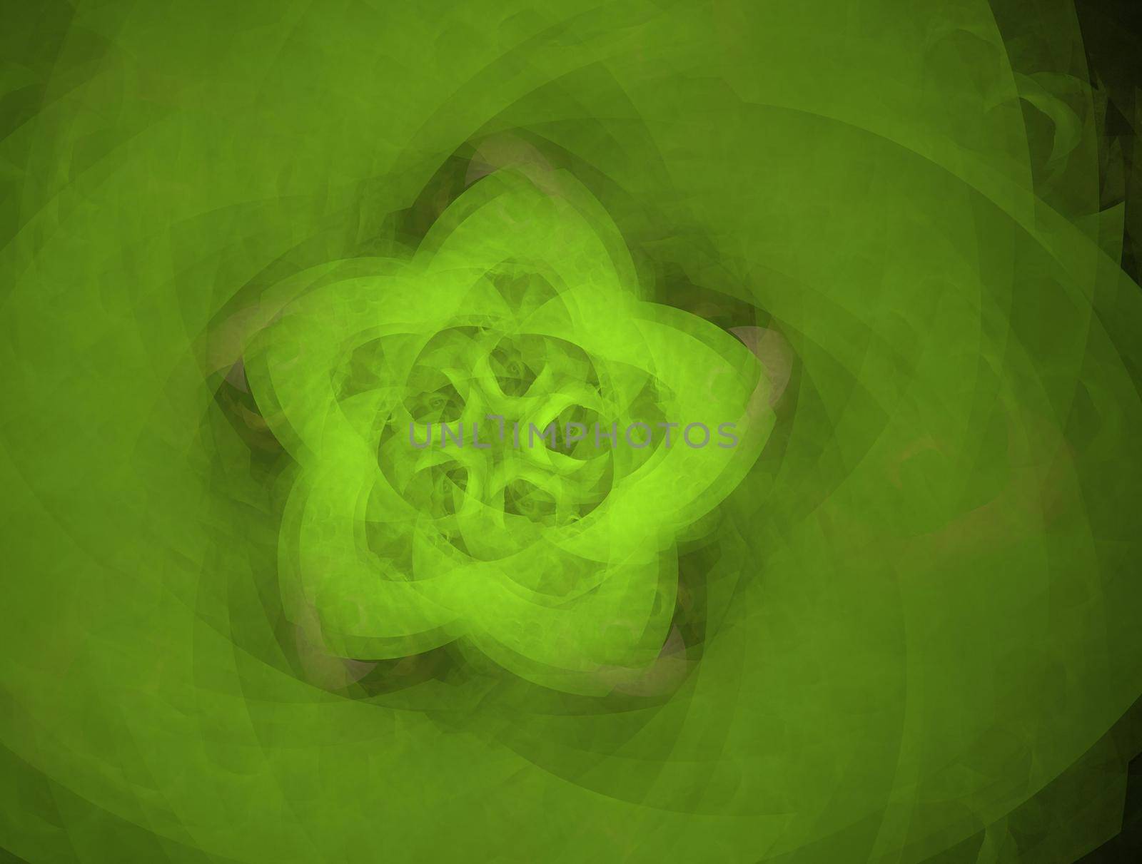Imaginatory lush fractal texture image abstract background