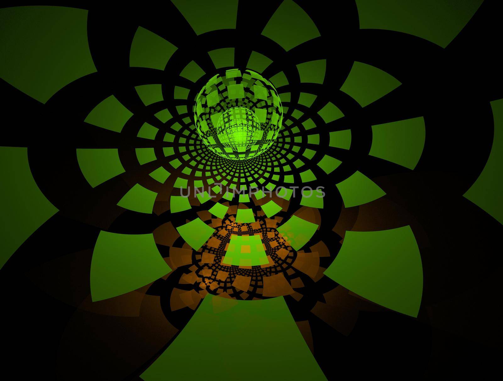 Imaginatory lush fractal texture image abstract background