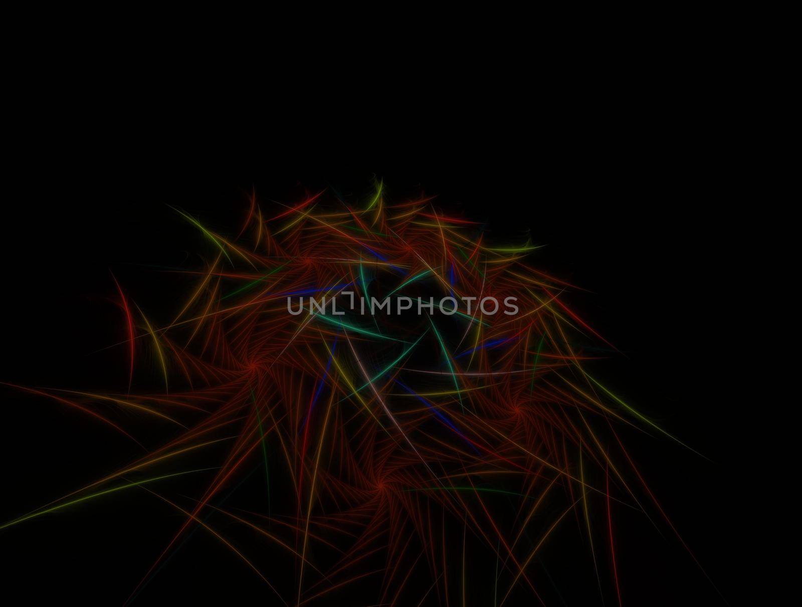 Imaginatory lush fractal texture image abstract background