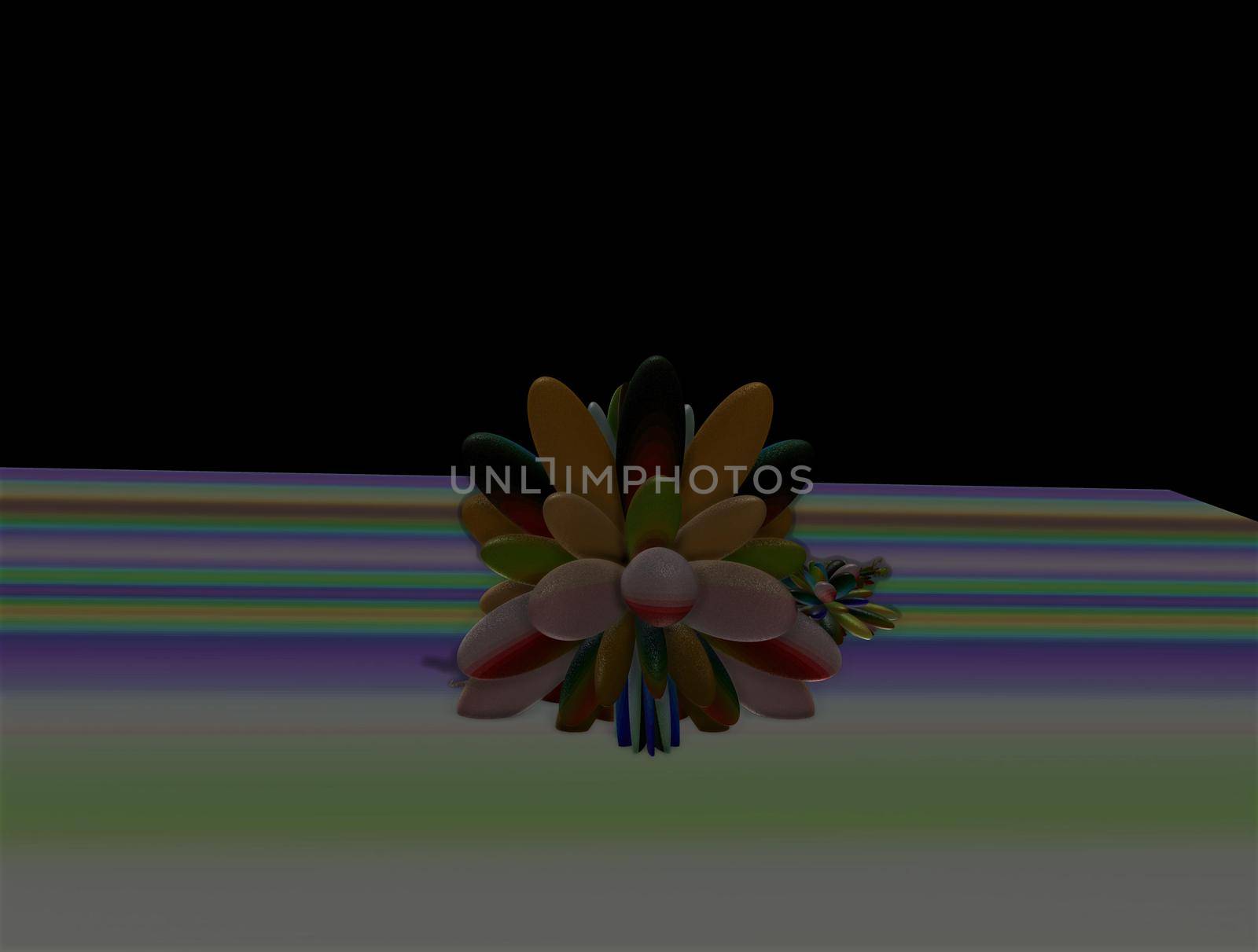 Imaginatory lush fractal texture image abstract background