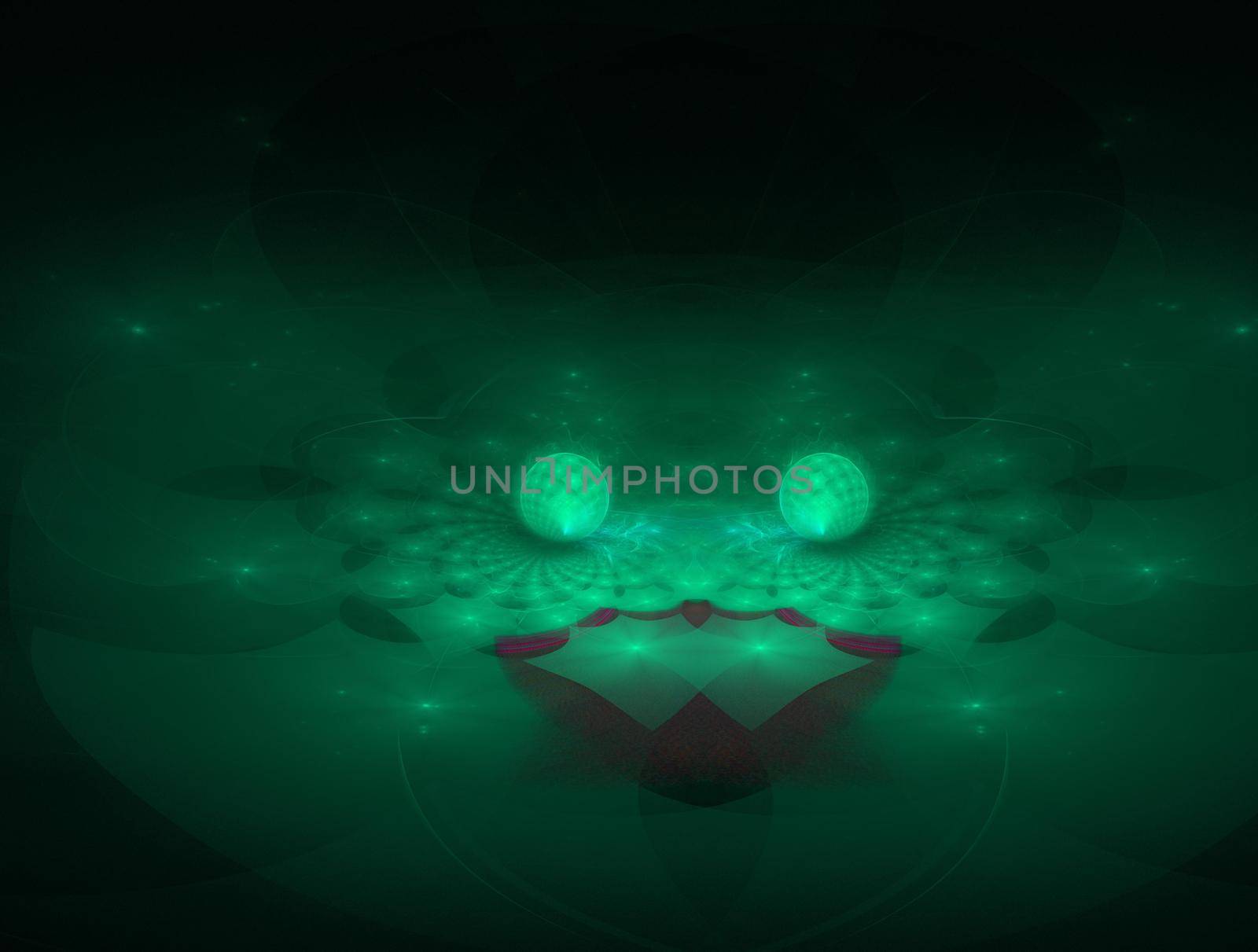 Imaginatory lush fractal texture image abstract background