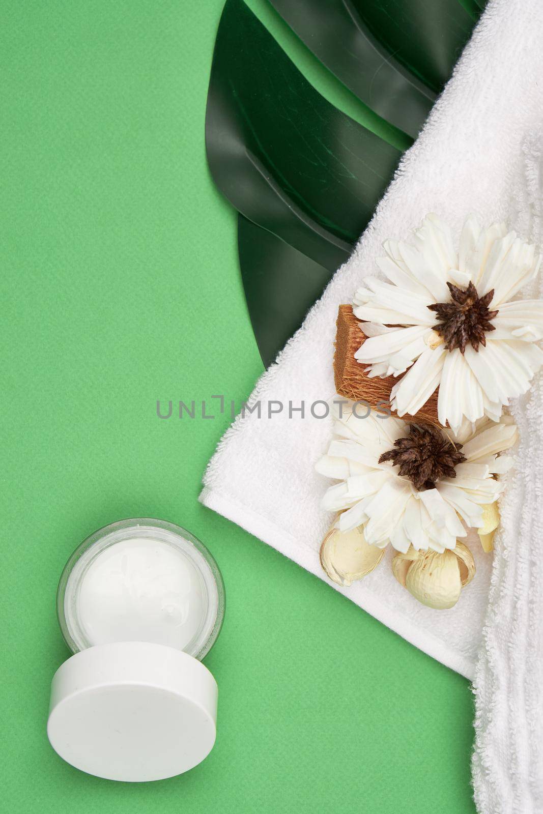 hygiene items skin care aromatherapy isolated background by Vichizh