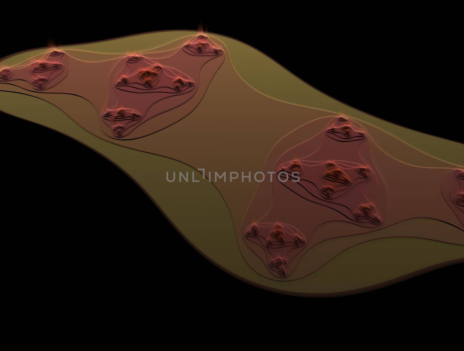 Imaginatory lush fractal texture image abstract background