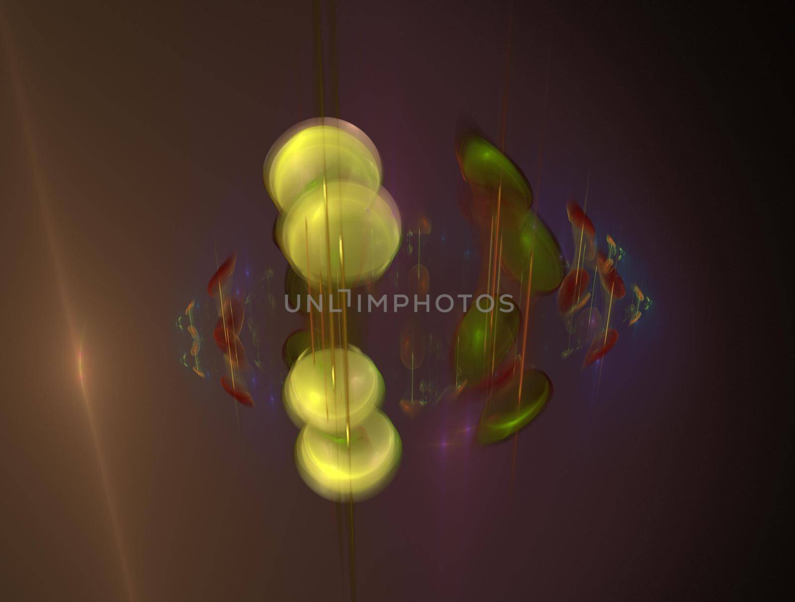 Imaginatory lush fractal texture image abstract background