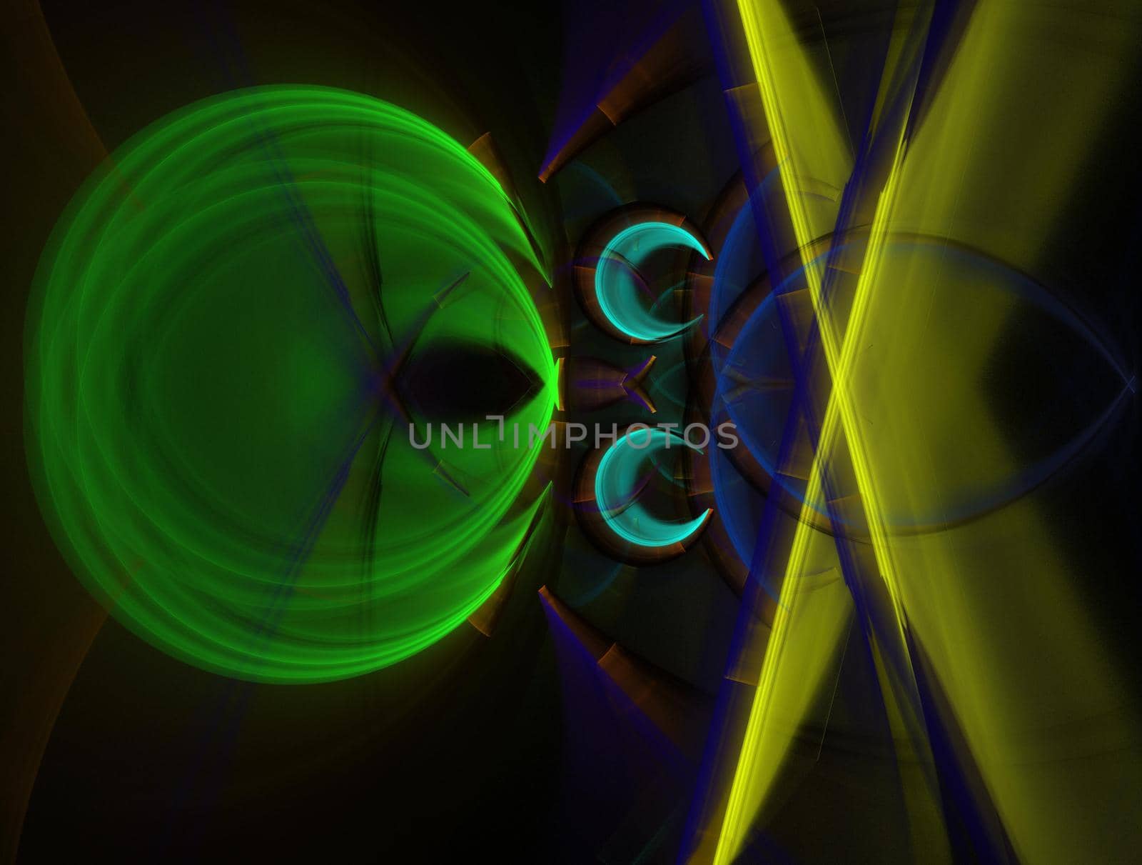 Imaginatory lush fractal texture image abstract background