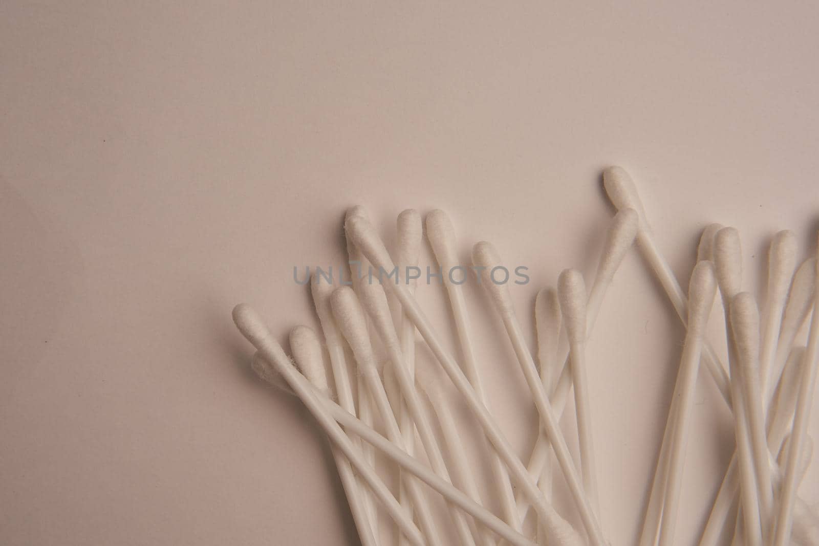 cotton swabs hygiene accessories sanitation object light background by Vichizh