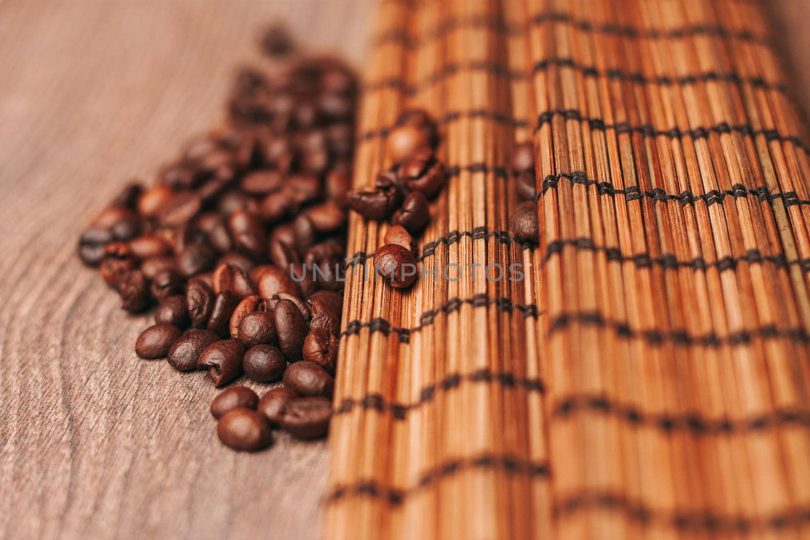 a cup of coffee Hot drink spilled grains caffeine pattern by Vichizh