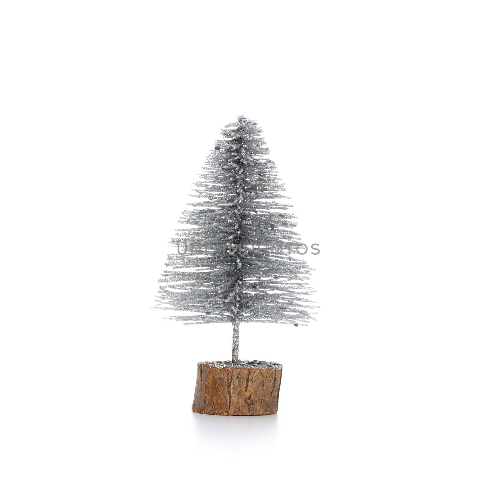 Christmas tree isolated on a white background. by gitusik