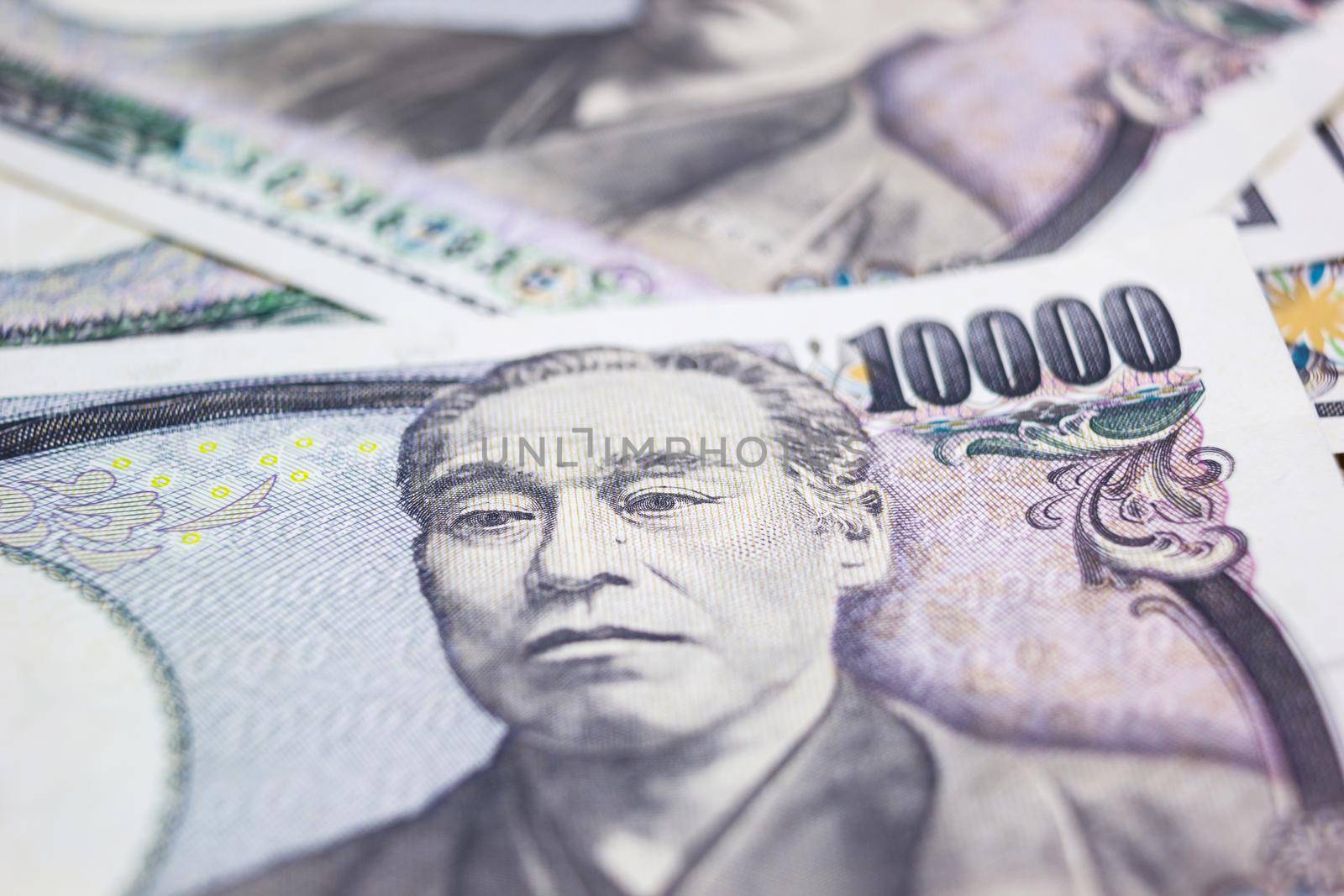 background of the money ten thousand yen banknote front side.  by rakoptonLPN