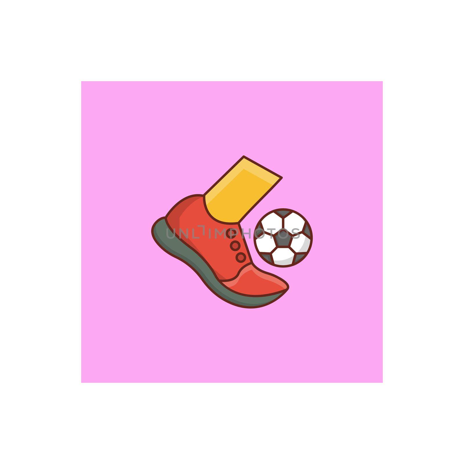 soccer Vector illustration on a transparent background. Premium quality symbols.Vector line flat color icon for concept and graphic design.