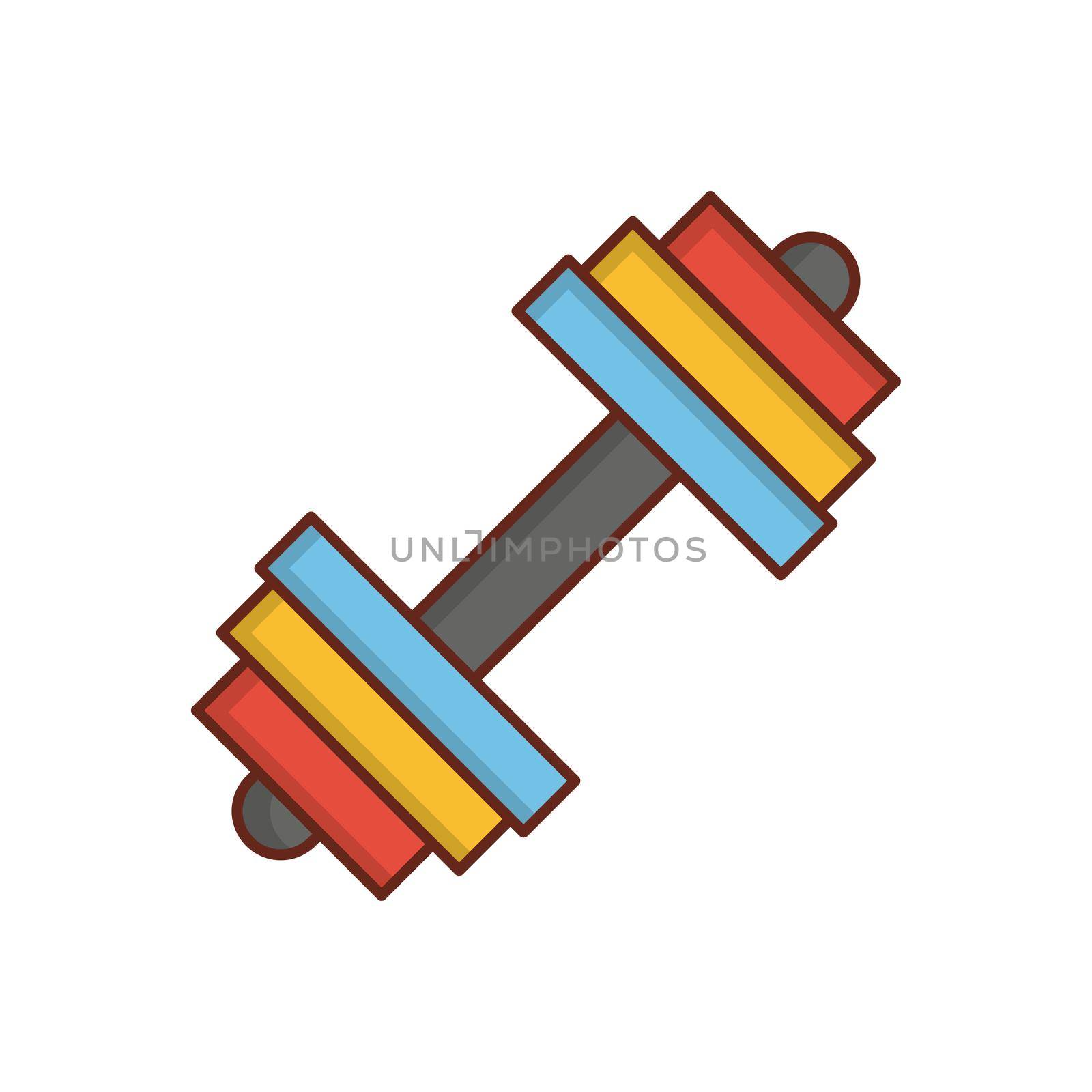gym Vector illustration on a transparent background. Premium quality symbols.Vector line flat color icon for concept and graphic design.