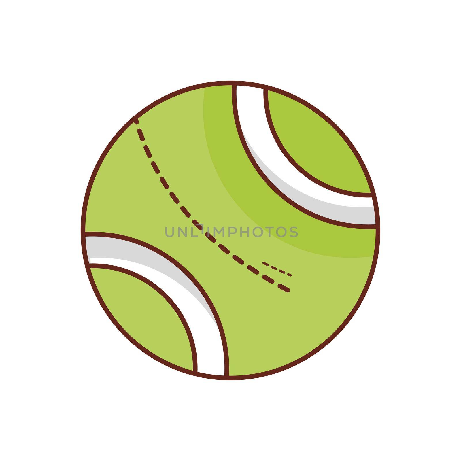 tennis Vector illustration on a transparent background. Premium quality symbols.Vector line flat color icon for concept and graphic design.