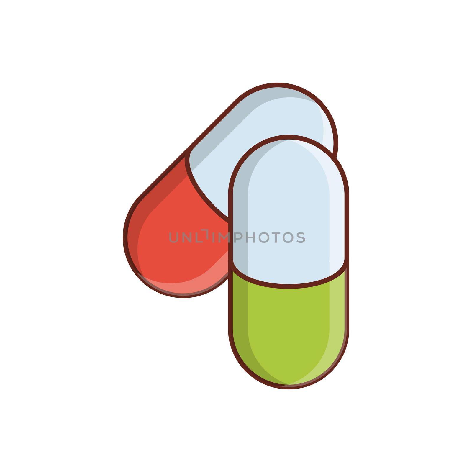 drugs Vector illustration on a transparent background. Premium quality symbols.Vector line flat color icon for concept and graphic design.