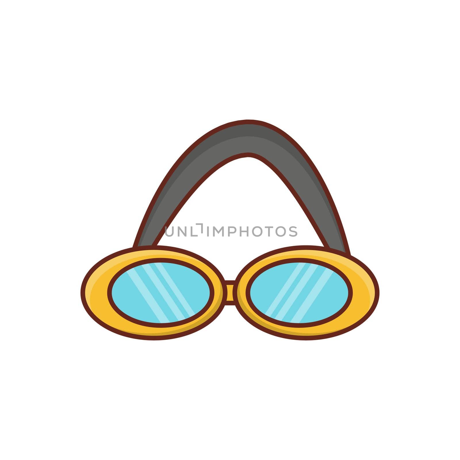 glasses Vector illustration on a transparent background. Premium quality symbols.Vector line flat color icon for concept and graphic design.
