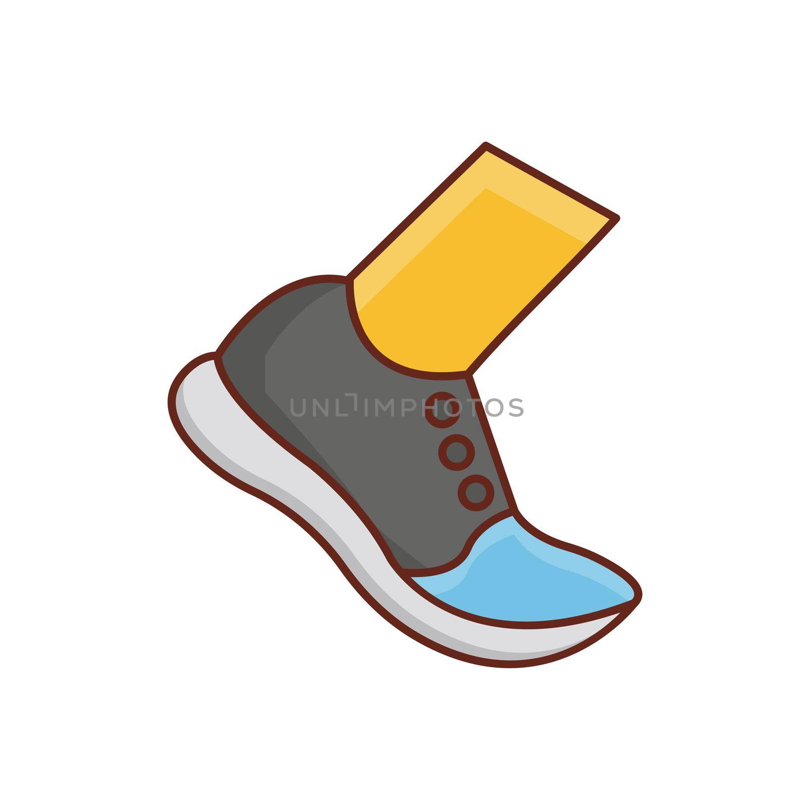 running Vector illustration on a transparent background. Premium quality symbols.Vector line flat color icon for concept and graphic design.