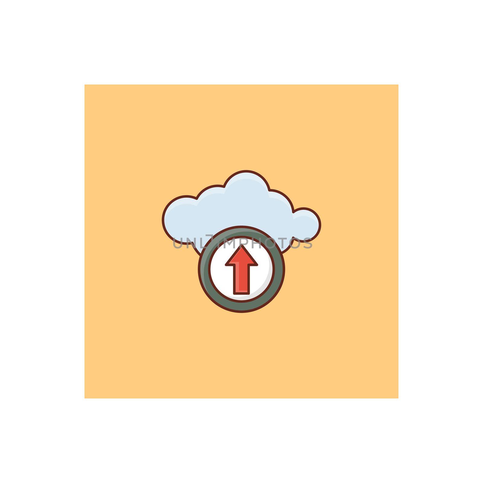 climate vector flat colour icon