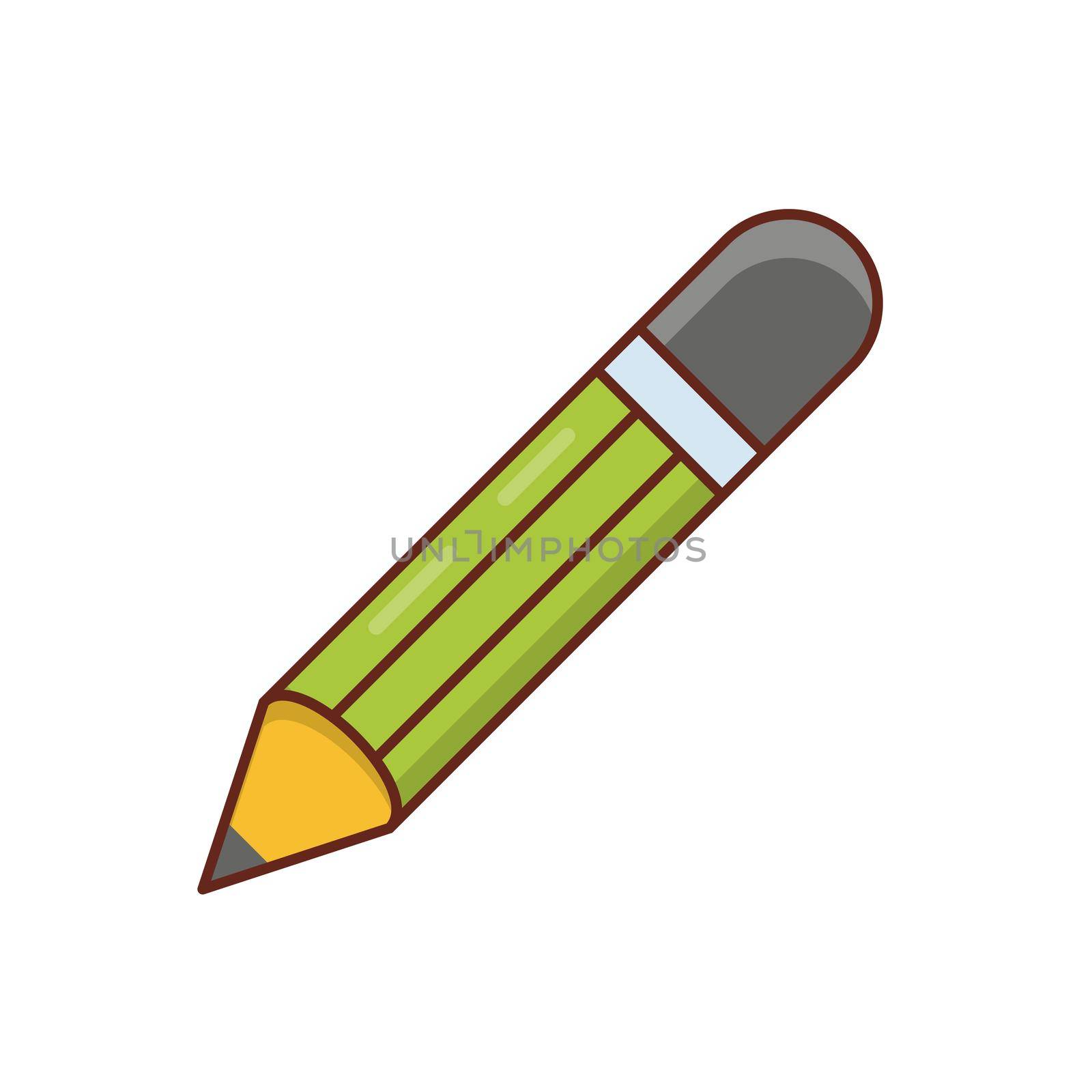 pen Vector illustration on a transparent background. Premium quality symbols. Vector Line Flat color icon for concept and graphic design.