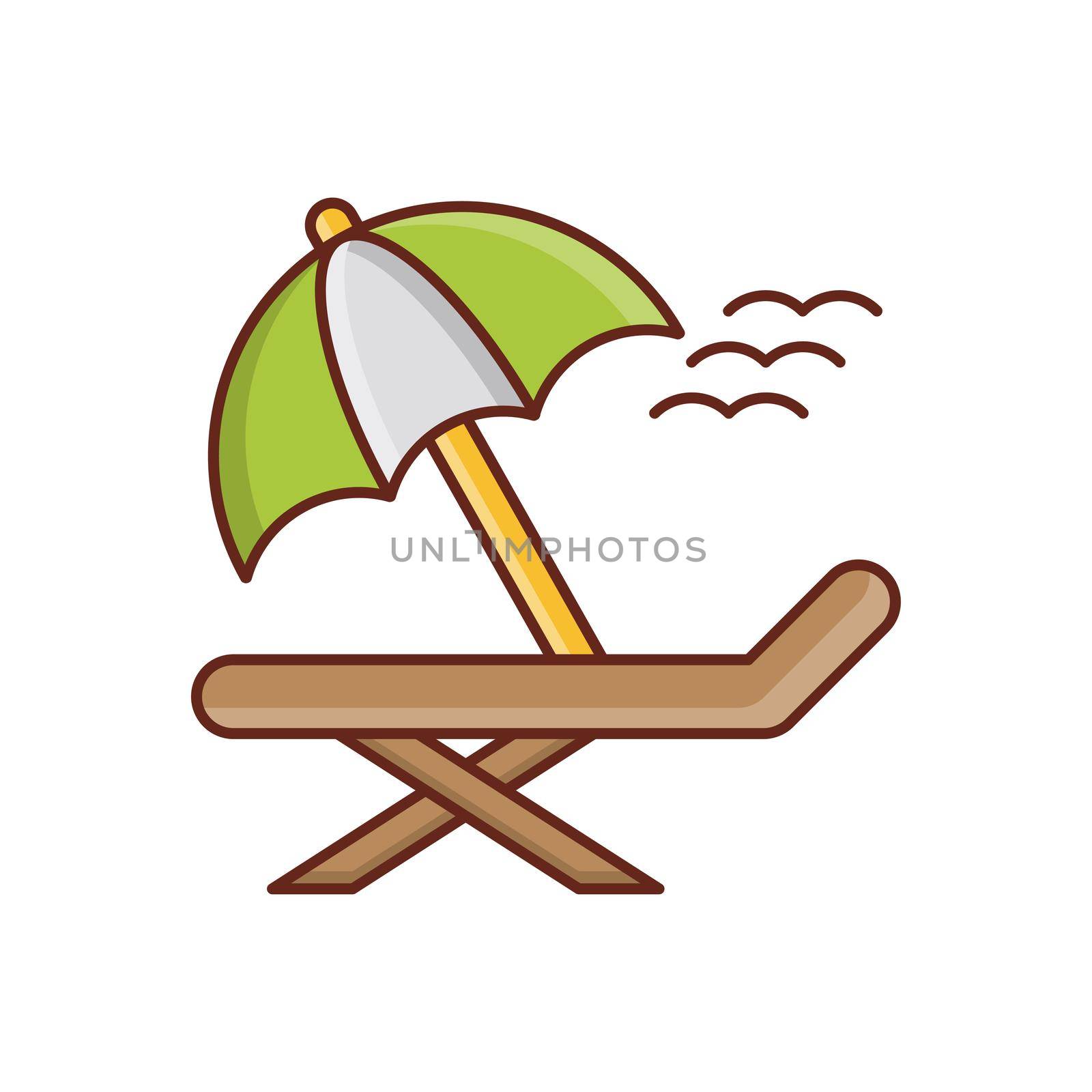 deck Vector illustration on a transparent background. Premium quality symbols. Vector Line Flat color icon for concept and graphic design.