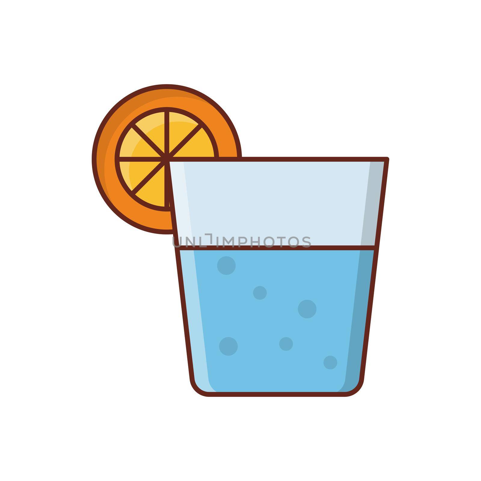 water Vector illustration on a transparent background. Premium quality symbols. Vector Line Flat color icon for concept and graphic design.