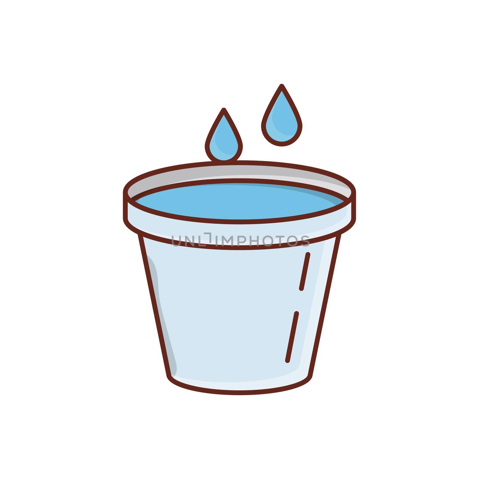 water Vector illustration on a transparent background. Premium quality symbols. Vector Line Flat color icon for concept and graphic design.