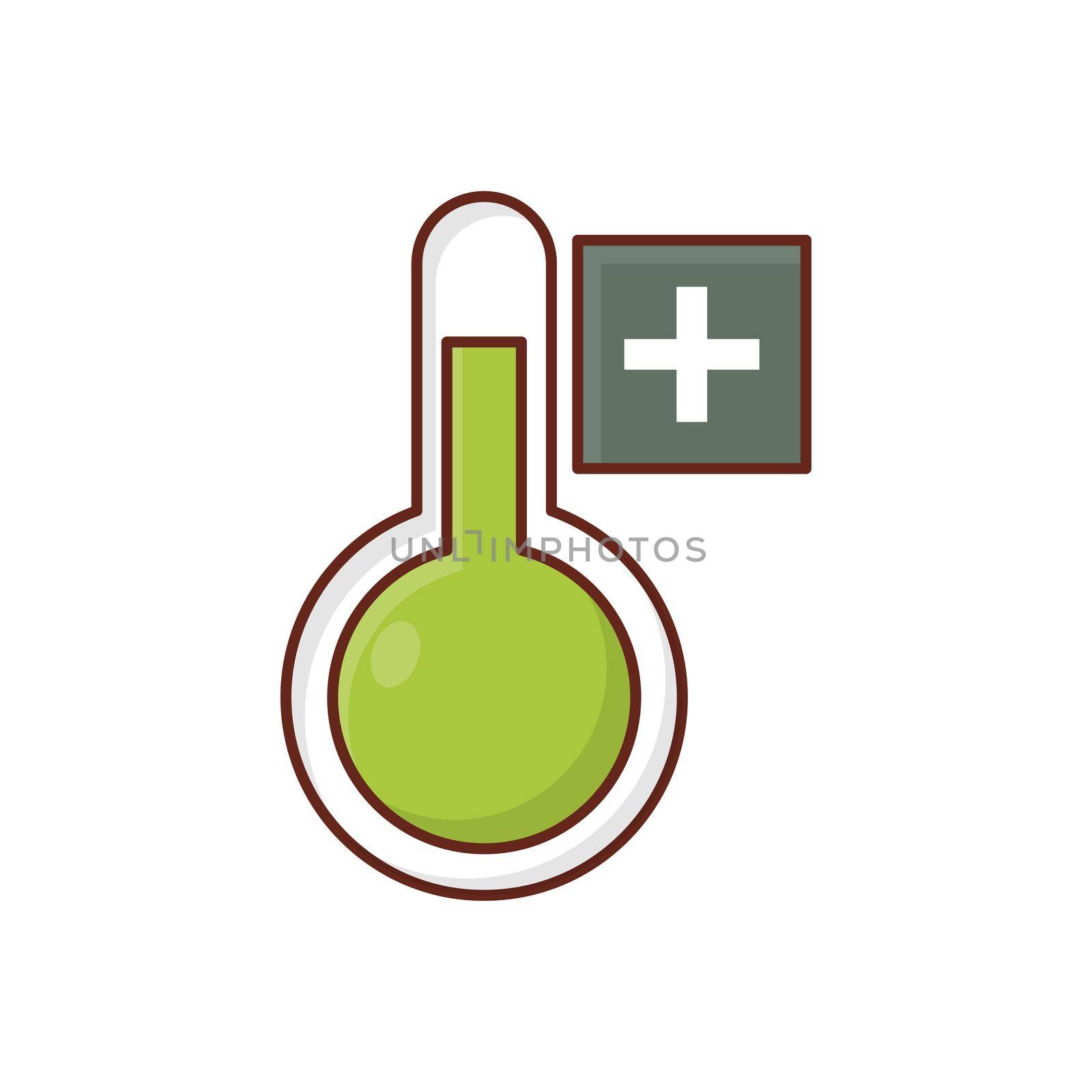 climate vector flat colour icon