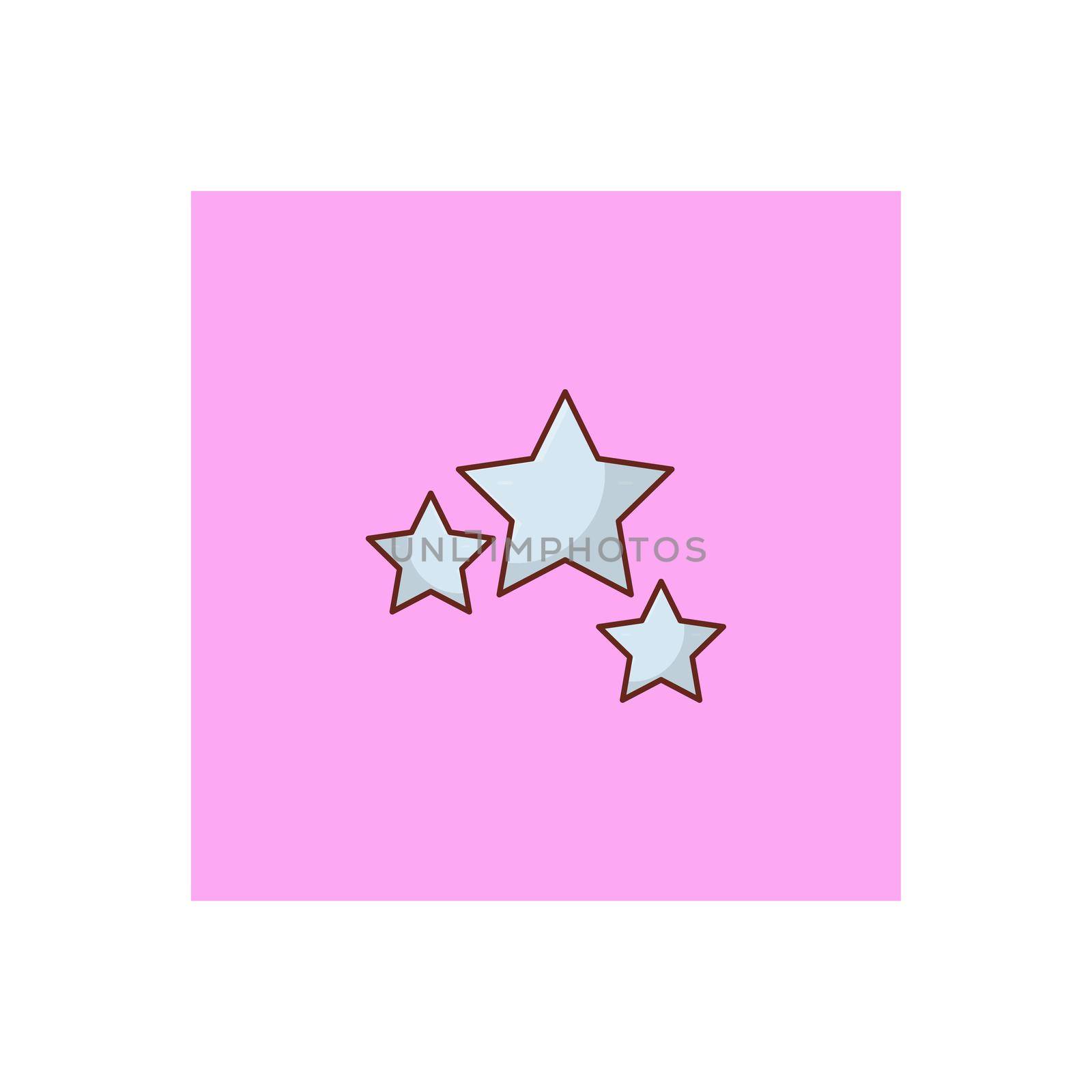 star vector flat colour icon