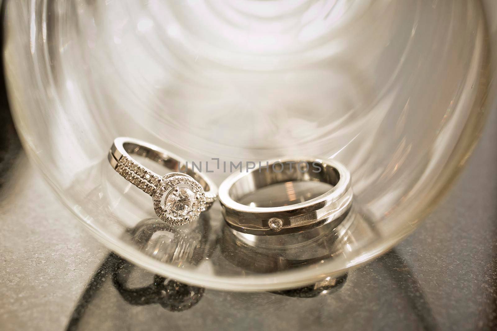 Wedding Ring in Wedding Dress by titipong