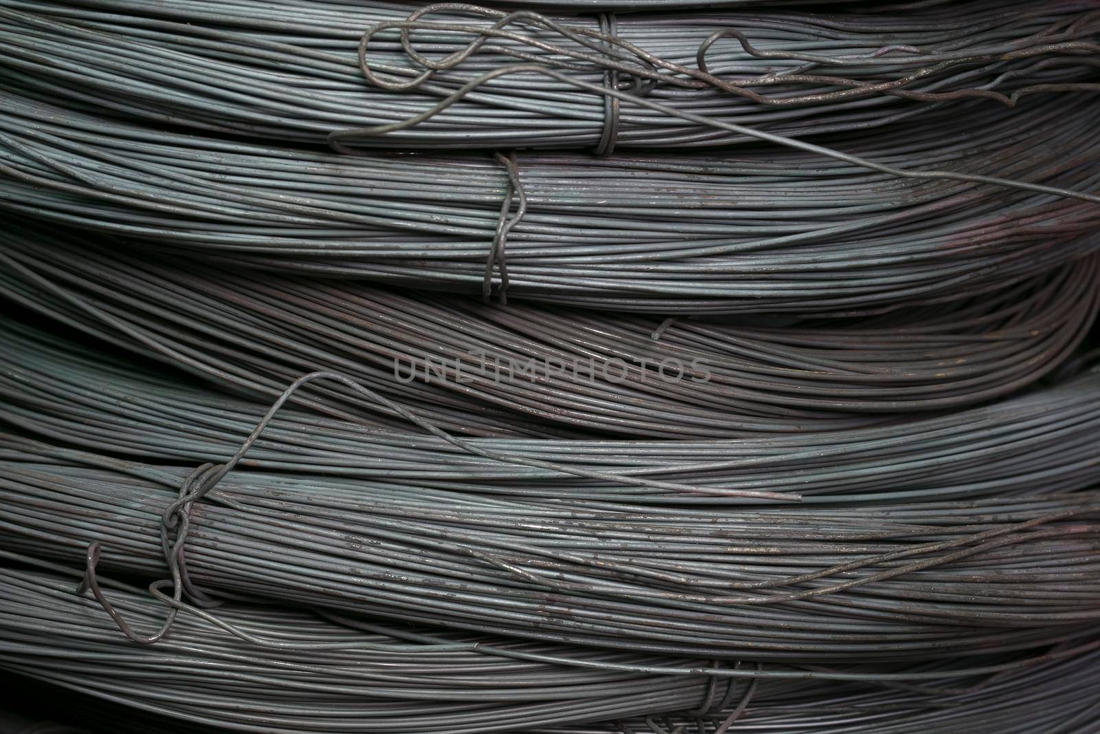 The steel bars used in construction by titipong