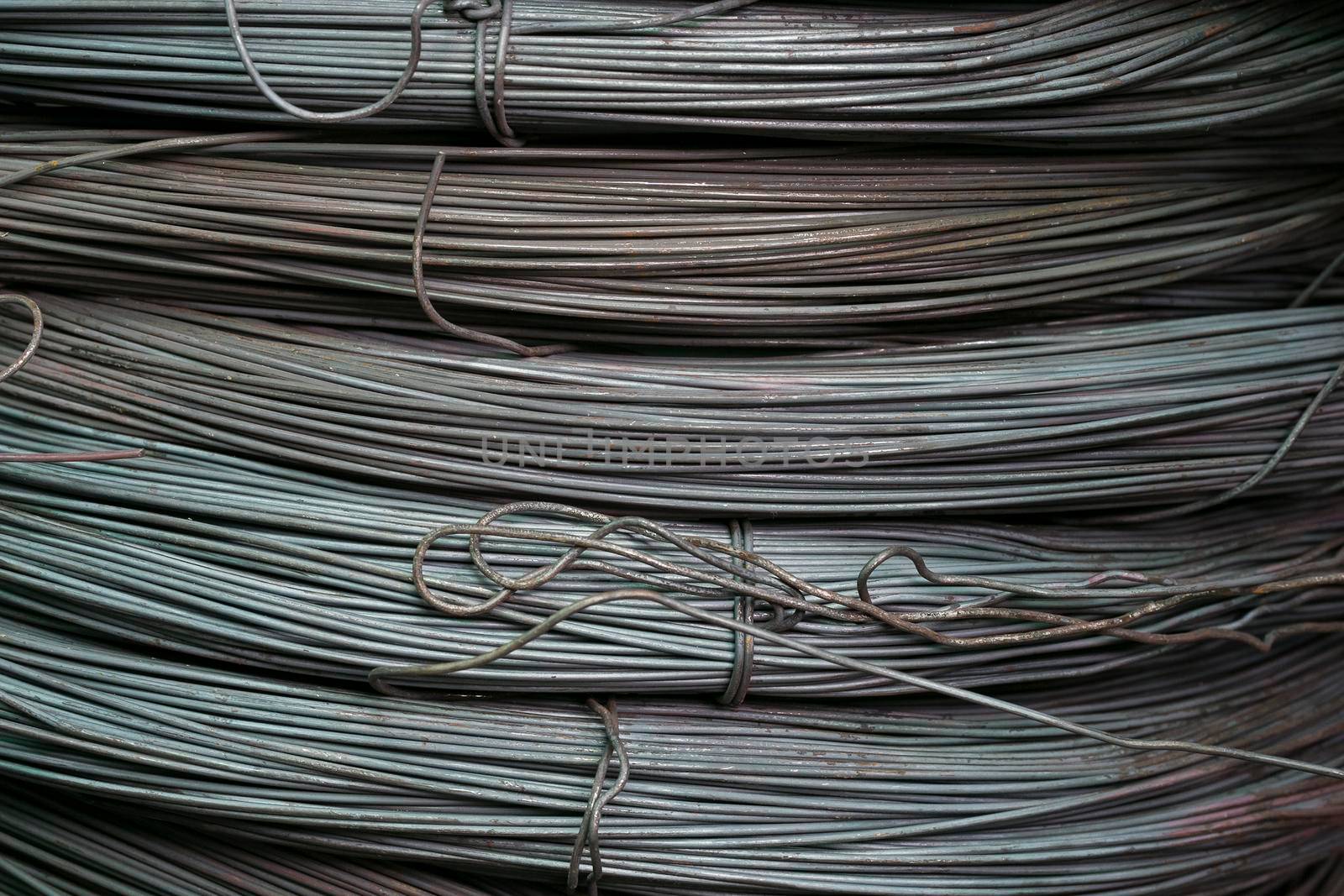 The steel bars used in construction