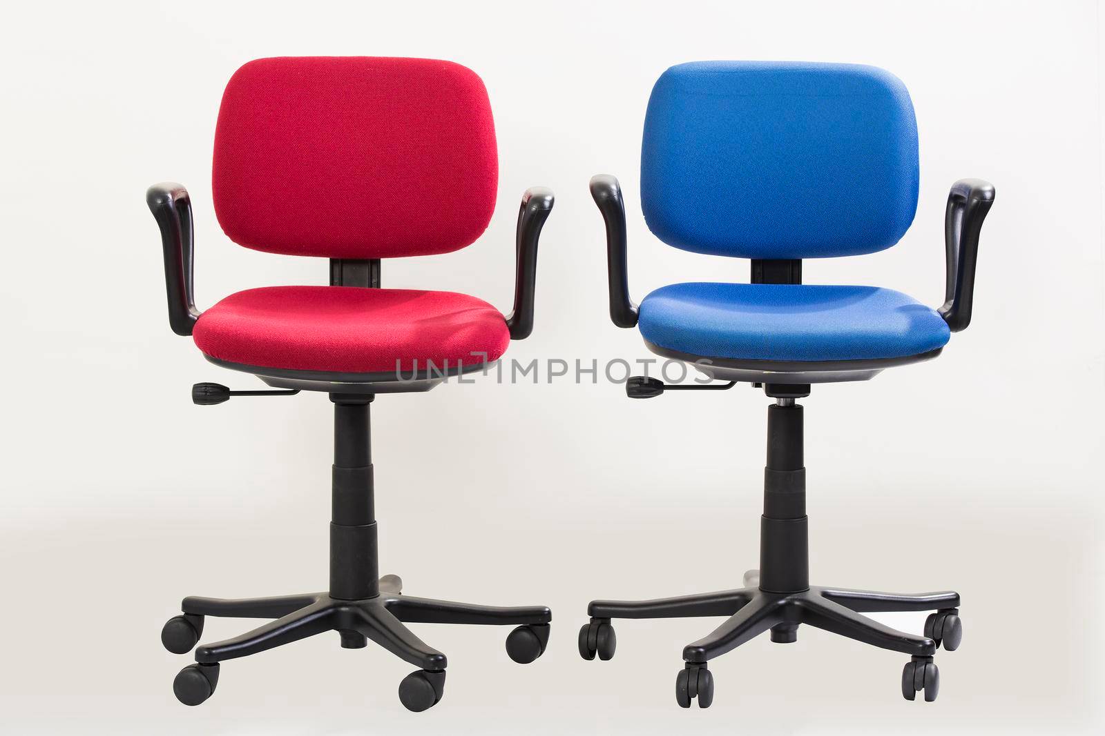 Office chair on white background