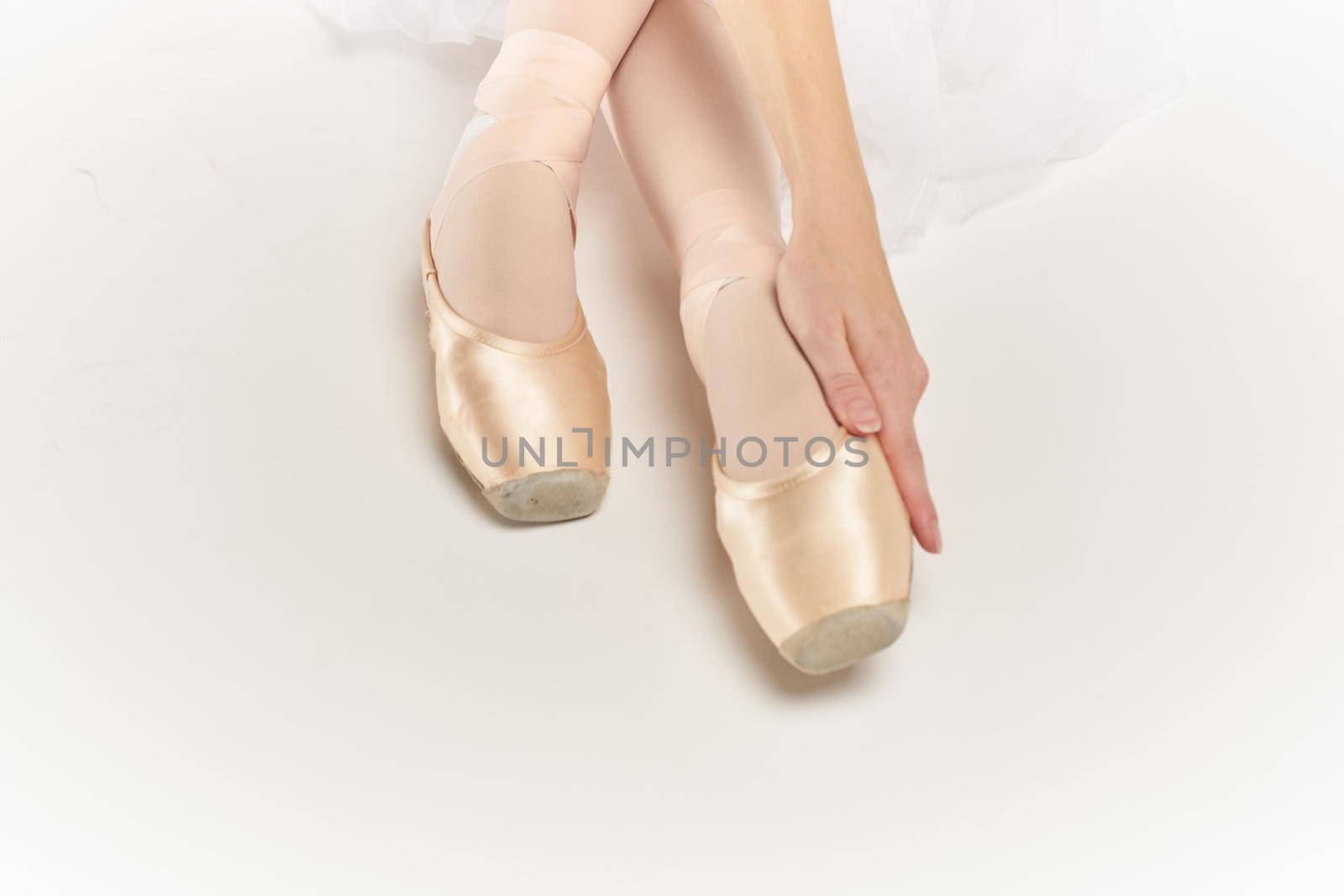 ballerina feet elegant style art balance artist isolated background. High quality photo