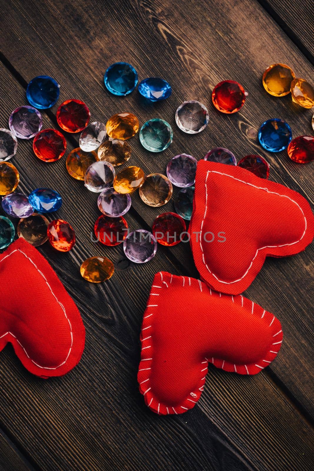 holiday valentines day design decoration paper hearts by Vichizh