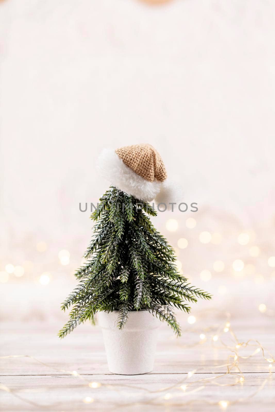 Decorated with christmas tree decorations background. Celebration Concept for New Year Eve.