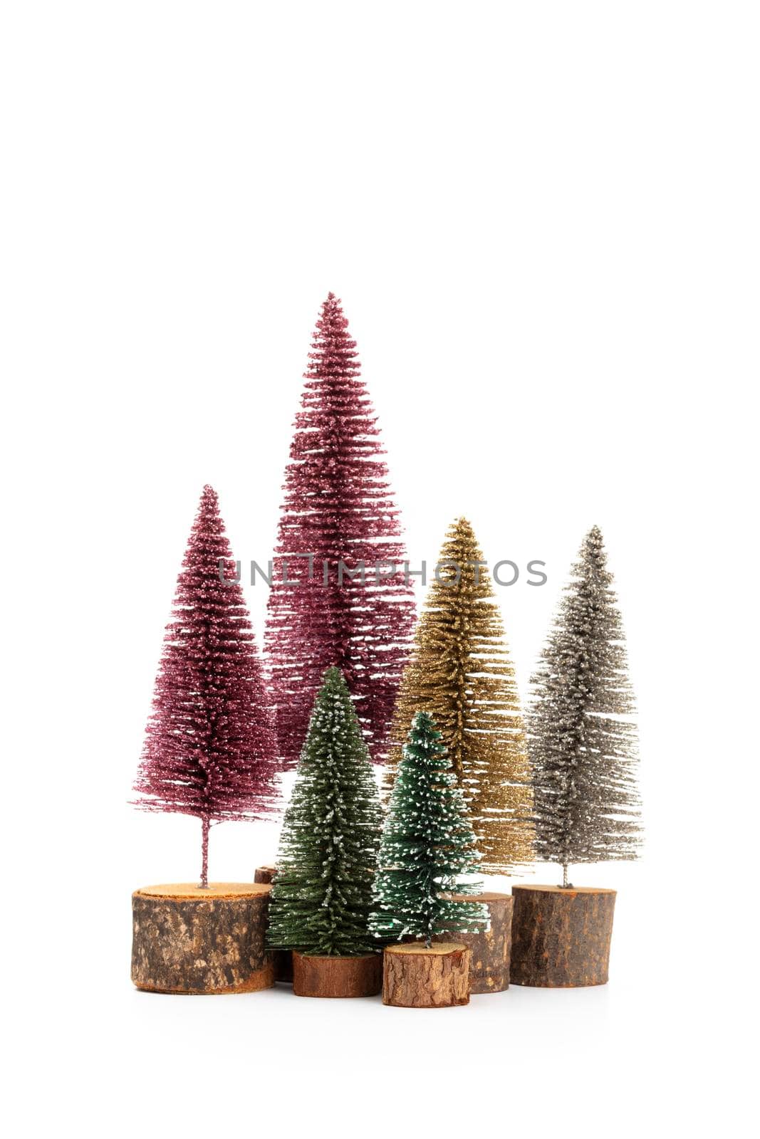 Christmas tree isolated on a white background. by gitusik