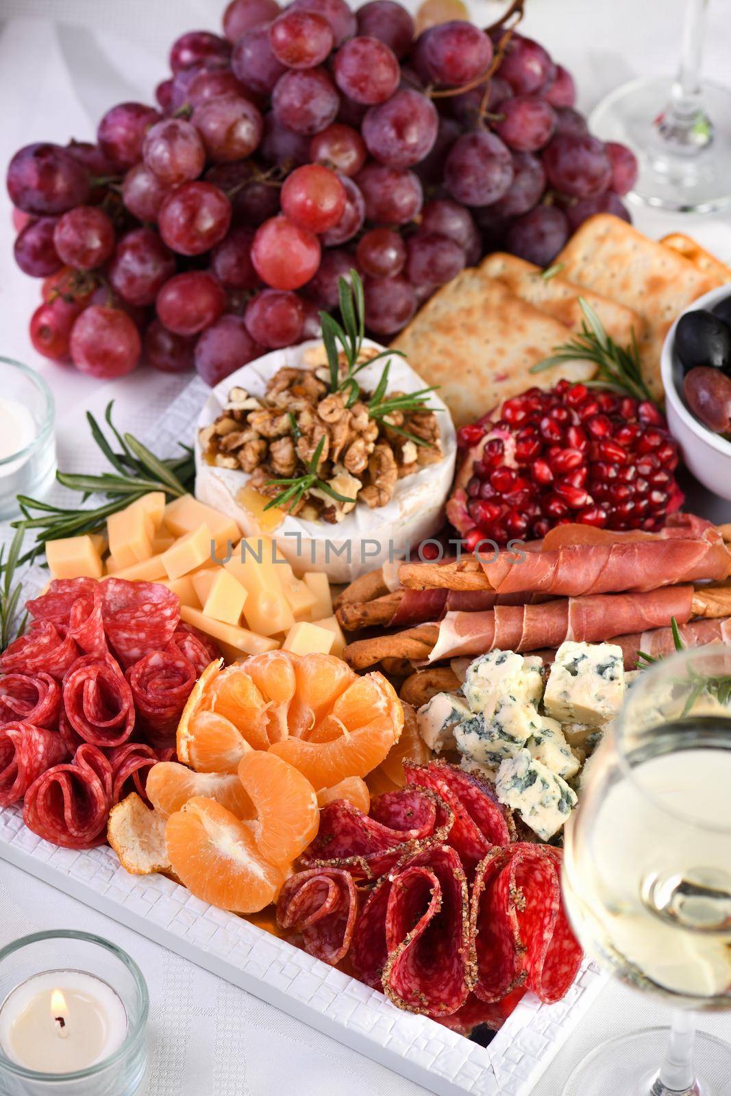 Sausage and cheese antipasto by Apolonia