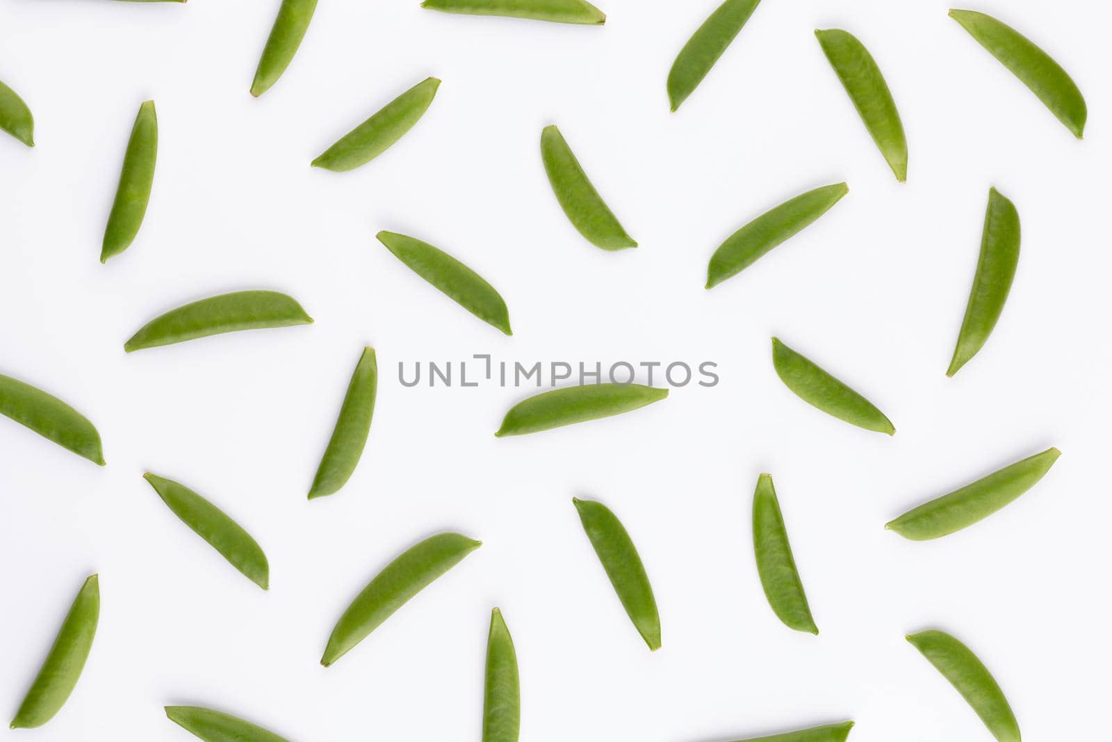 Pea isolated on a white background. by gitusik