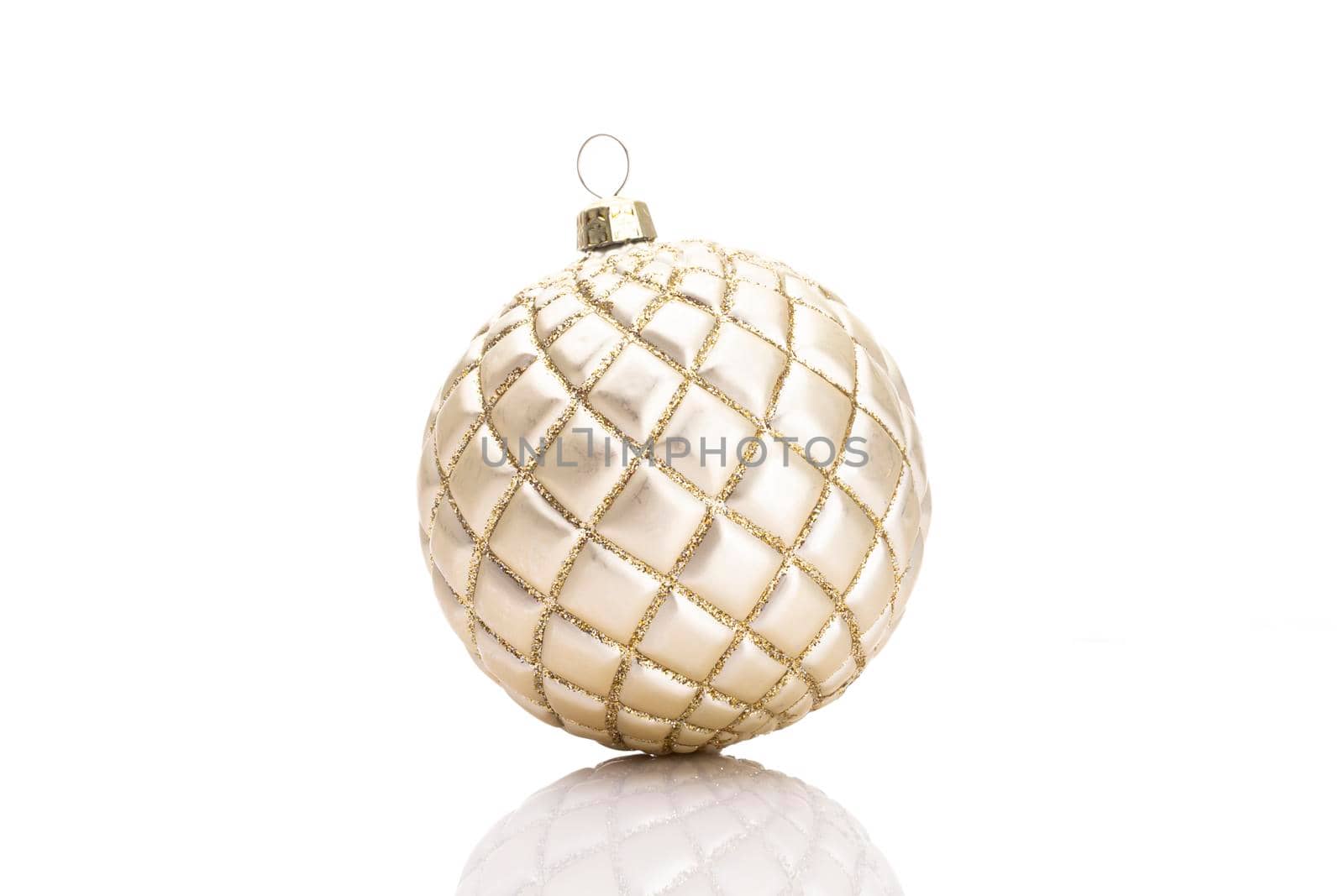 Christmas Ornaments balls isolated on a white background. by gitusik