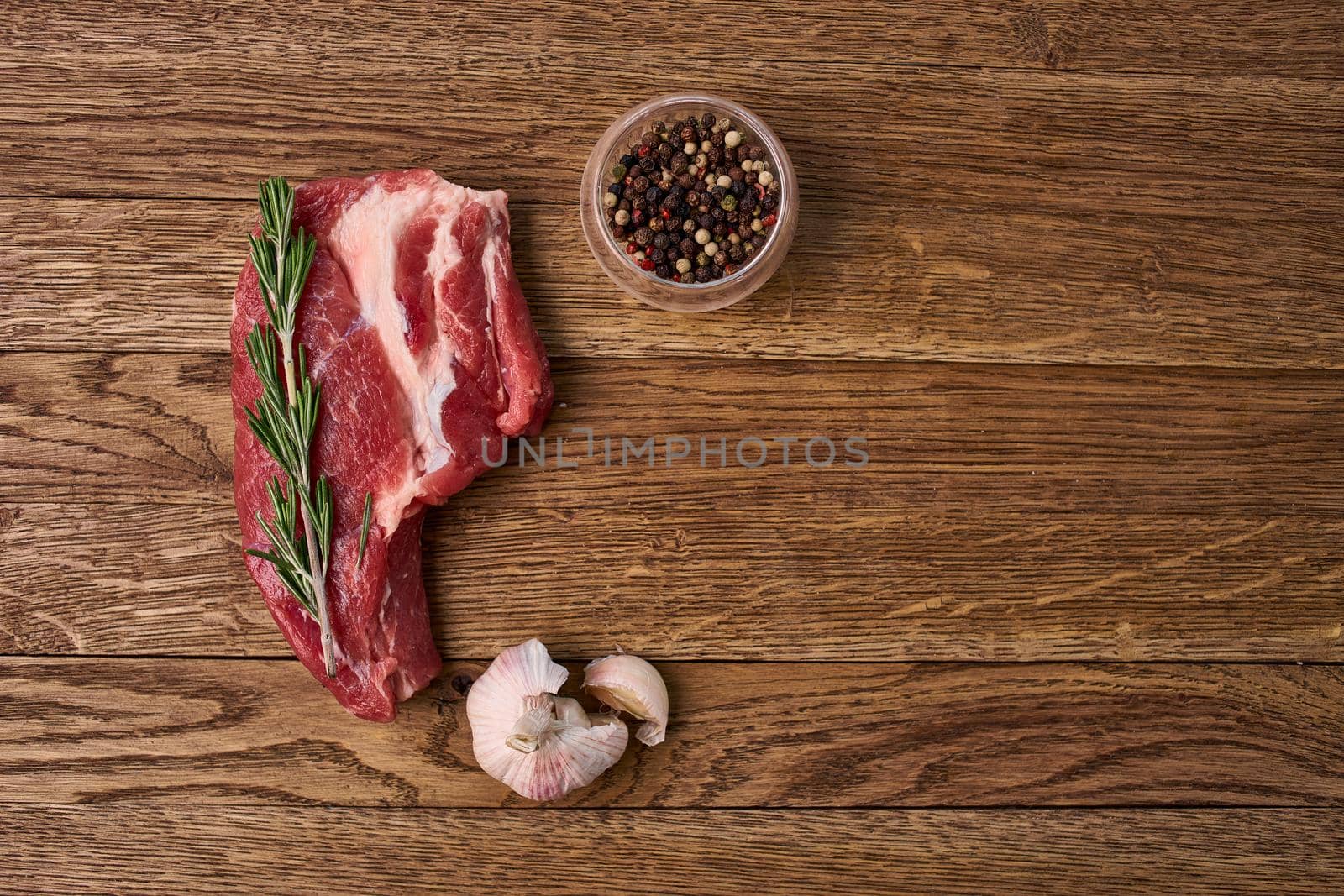 meat fresh product ingredients cooking kitchen wooden table. High quality photo